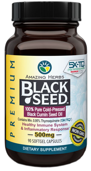 Amazing Herbs Black Cumin Seed Oil 500mg SG 90s