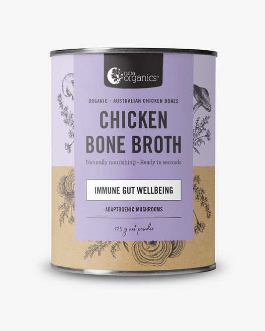 Nutra Organics Chicken Bone Broth Mushroom 125g