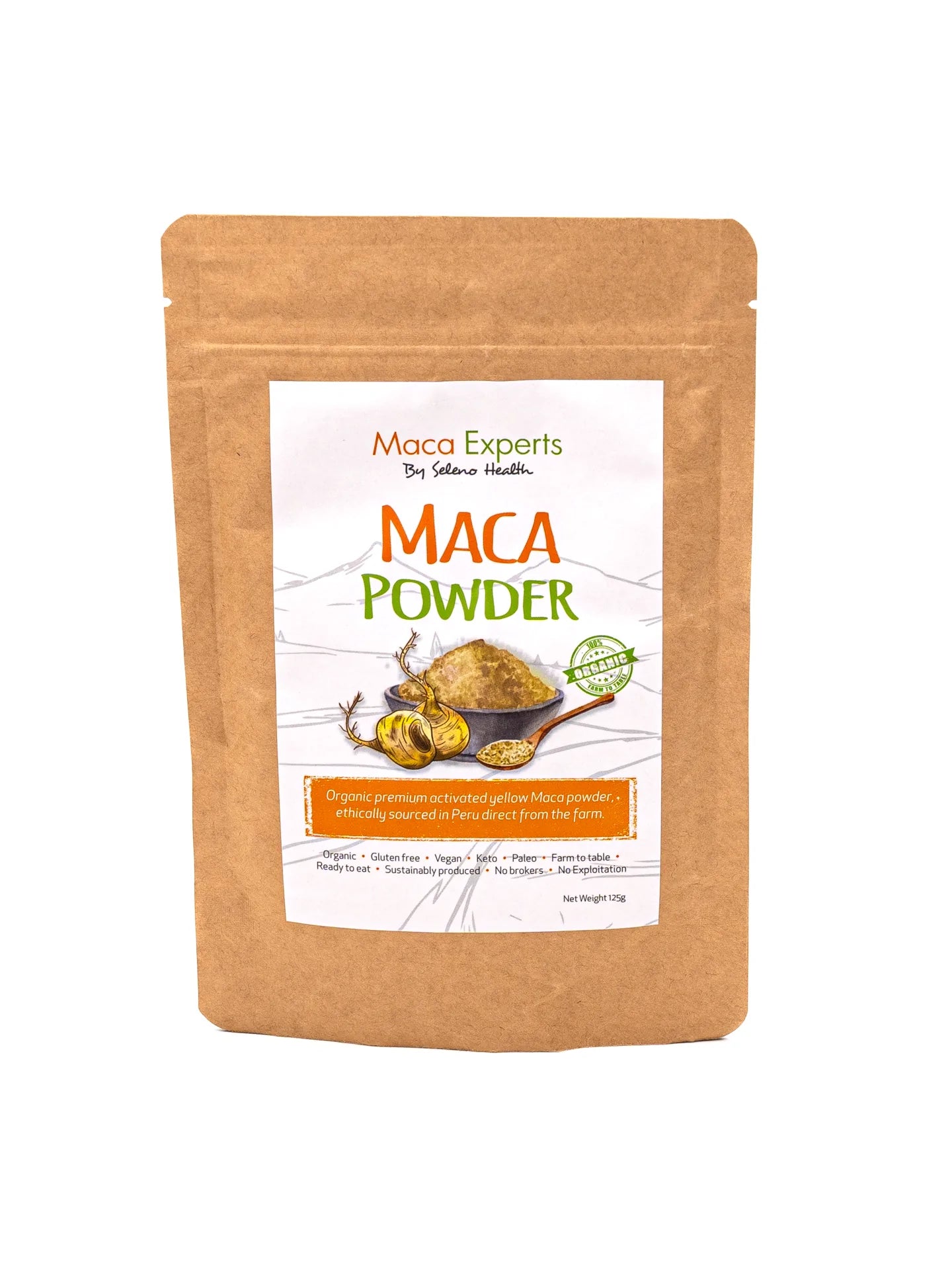 Seleno Health Organic Maca 125g