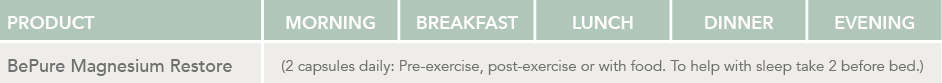 Be Pure Magnesium Restore