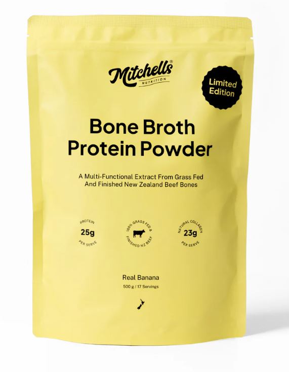 Mitchells Bone Broth Protein Real Banana 500g