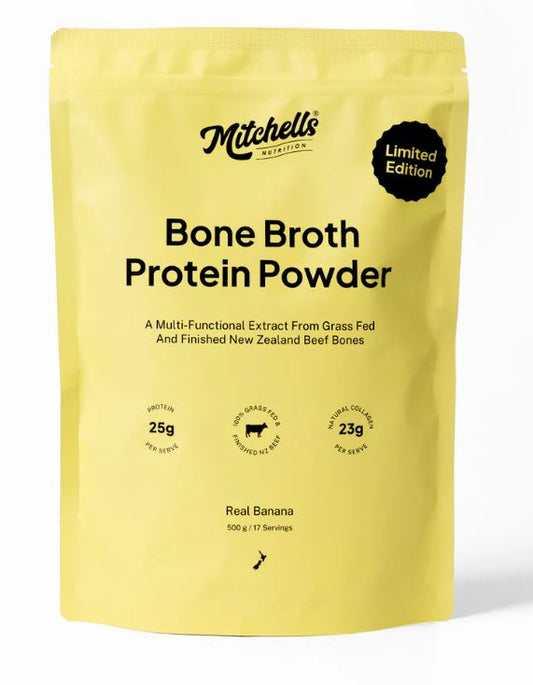 Mitchells Bone Broth Protein Real Banana 500g