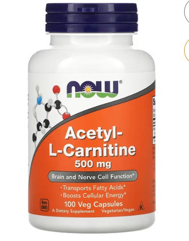 NOW Acetyl-L Carnitine 500mg 100's