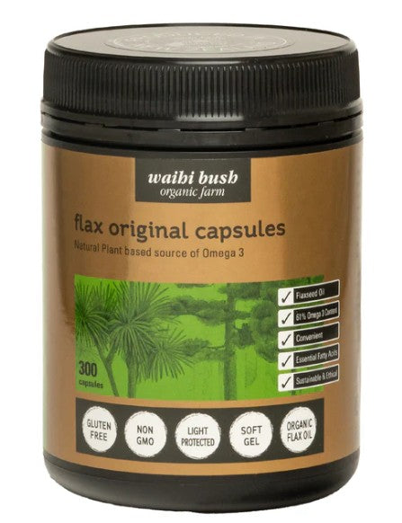 Waihi Bush Flax Capsules 300s