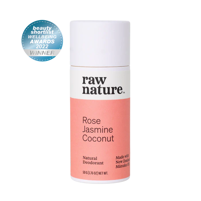 Raw Nature Deodorant Rose Jasmine Coconut