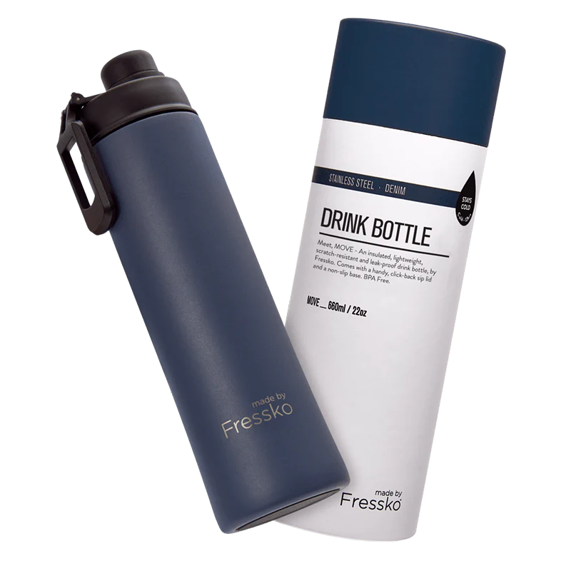 Fressko Move Drink Bottle Denim 660ml