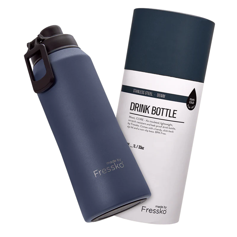 Fressko Core Drink Bottle Denim 1L
