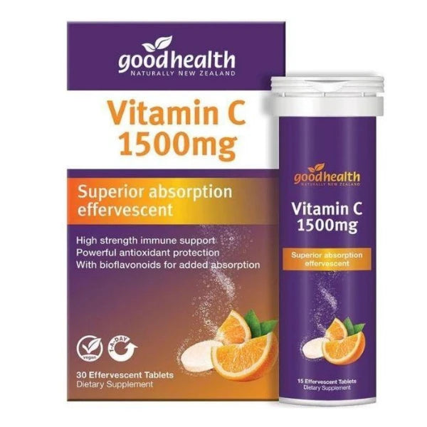 Good Health Effervescent Vitamin C 1500mg 30s