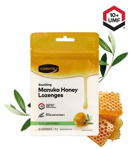 Comvita Manuka Honey Lozenge Olive Leaf 12s