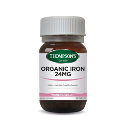 Thompsons Organic Iron 24mg 30s