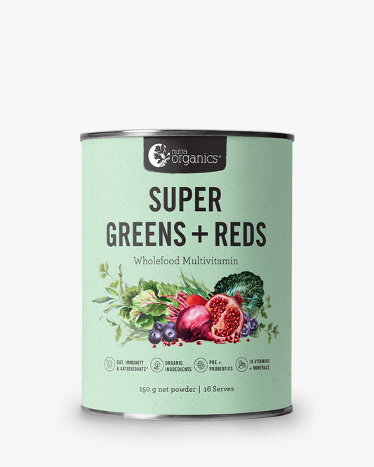 Nutra Organics Super Greens & Red Powder