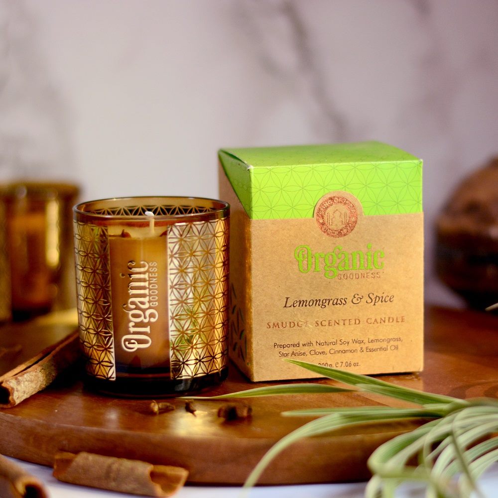 Organic Goodness Candle Lemongrass + Spice