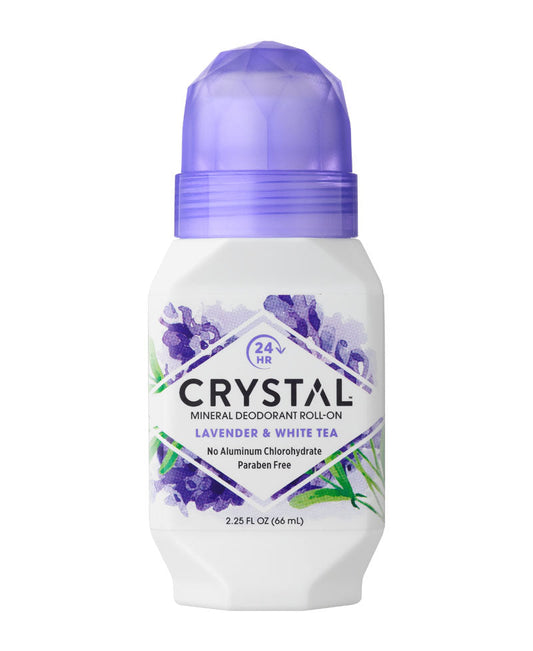 Crystal Essence Roll On Lavender White Tea 66ml