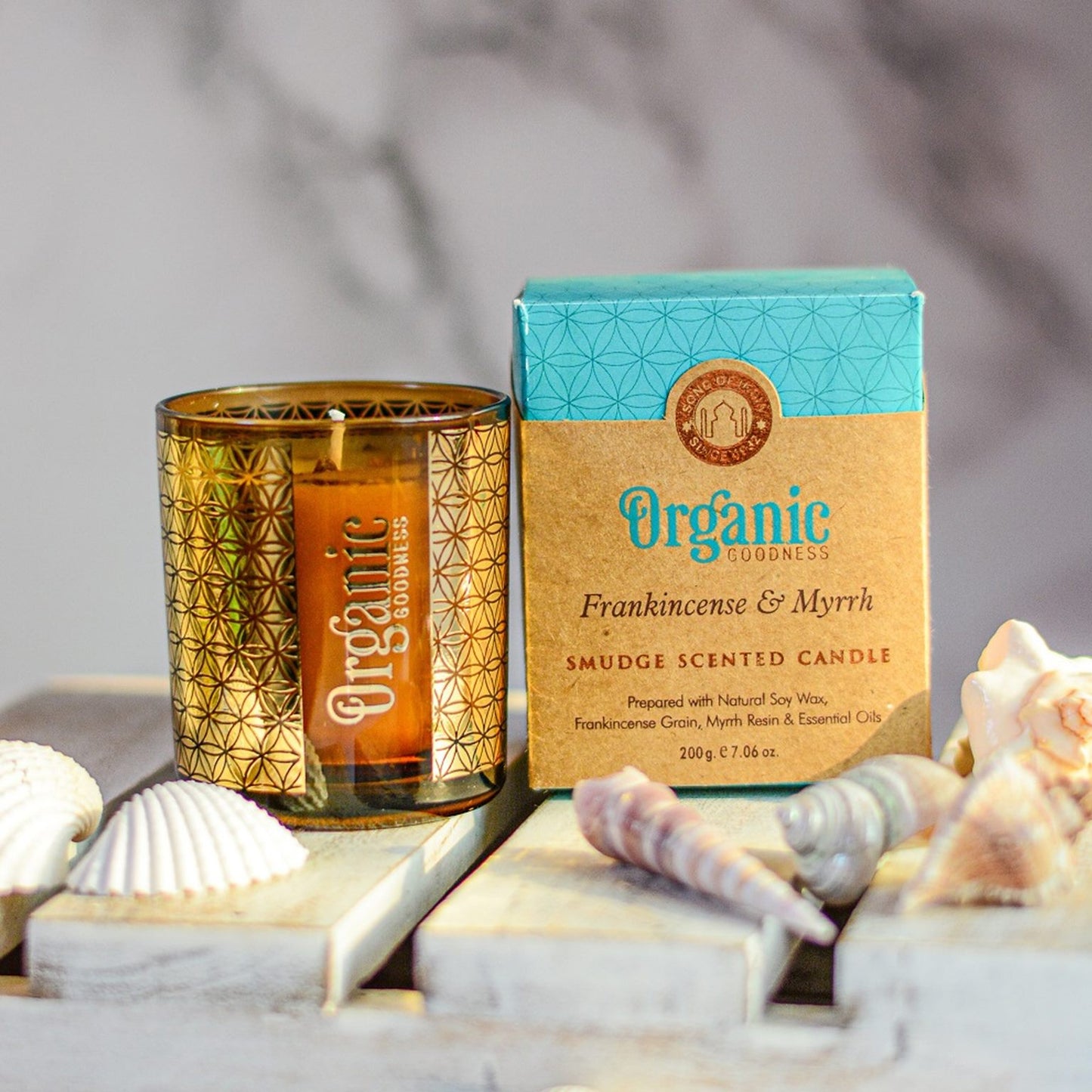 Organic Goodness Candle Frankincense  + Myrhh