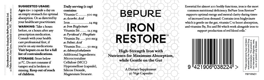 Be Pure Iron Restore 30s