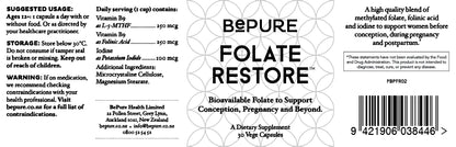 Be Pure Folate Restore 30s