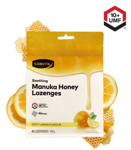 Comvita Manuka Honey Lozenge Zesty Lemon 40s