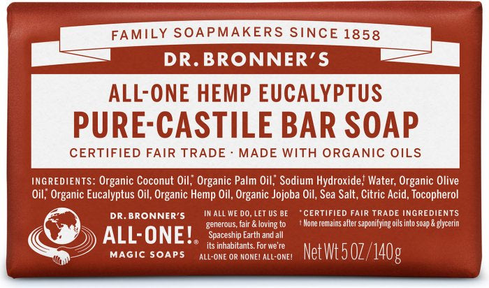 Dr Bronner Soap Bar Eucalyptus