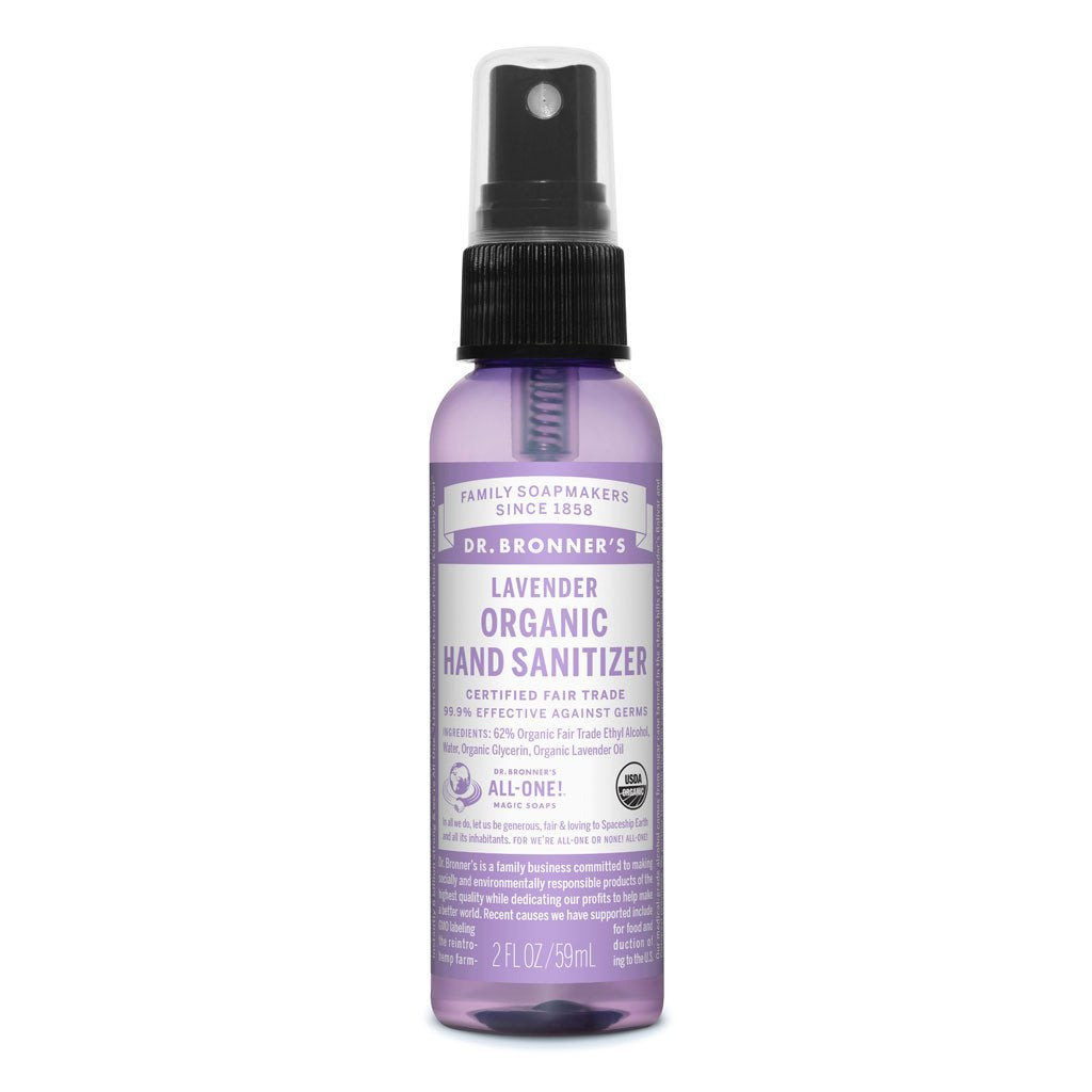 Dr Bronner Hand Sanitiser Lavender 59ml